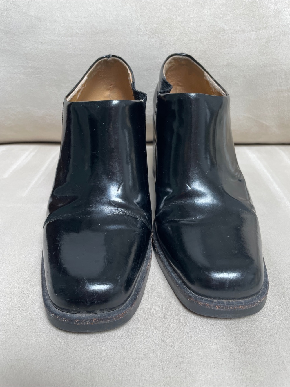 Classic Black Patent Leather Slip-On women’s Shoes